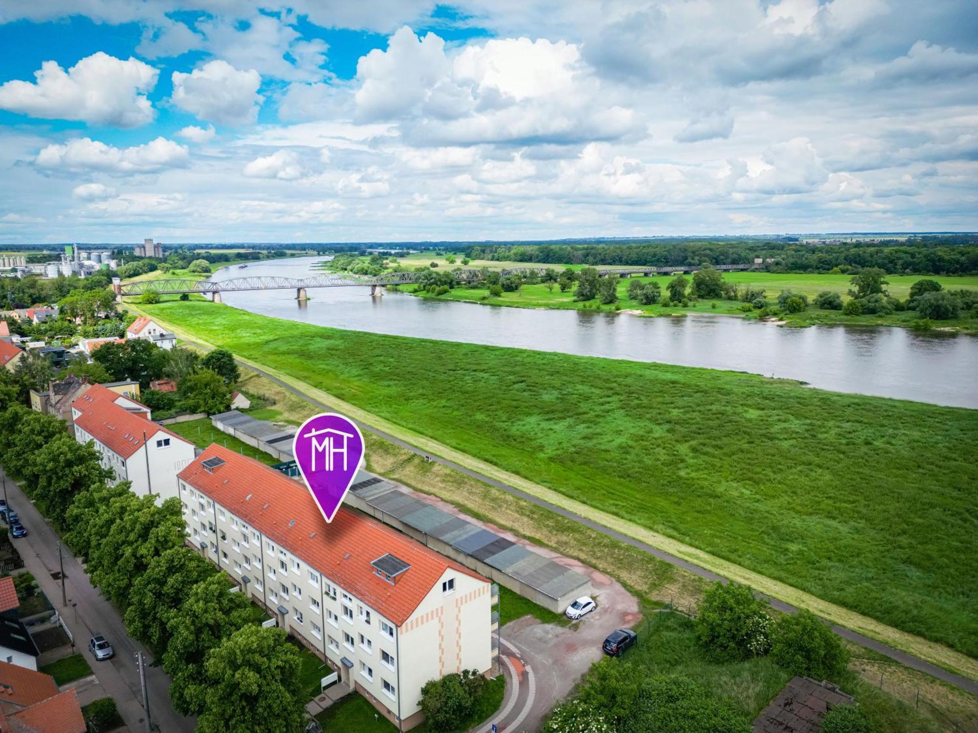 Zauberhafte In Balkon Mit Elbblick Am Elbe-saaleradweg Apartment Barby